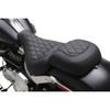 Mustang #85033 - Wide Tripper™ Solo Seat - no Backrest - Diamond - Black Stitch - FXBR '23-'25