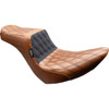 LE Pera #LYR-580TDV01 - Tailwhip Seat - Brown - Double Diamond - Black Stitch - FX/FL '18-'25