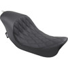 Drag Specialties Seats - 3/4 Solo Seat - Low - Diamond Stitch - FXD/FLD '06-'17