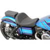 Drag Specialties Seats - Solo Seat - Mild Stitched - Driver's Backrest - FXD/FLD '06-'17