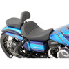 Drag Specialties Seats - Solo Seat - Mild Stitched - Driver's Backrest - FXD/FLD '06-'17