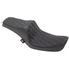 Drag Specialties Seats - Predator III Seat - Double Diamond - Black Stitching - FXD '96-'03
