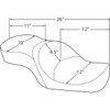 Drag Specialties Seats - Low Profile Seat - Mild Stitched - XL '04-'22