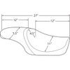 Drag Specialties Seats - Predator Seat - Smooth - Solar Reflective - XL '04-'22