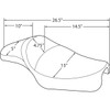 Drag Specialties Seats - Extended Predator Seat - Smooth - XL '04-'22
