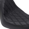 Drag Specialties Seats - Predator III Seat - Double Diamond - Black Stitching - 'XL 04-'22
