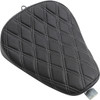 Drag Specialties Seats - Bobber Solo Seat - Double Diamond - Silver Stitch - '10-'22 XL