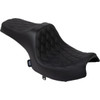 Drag Specialties Seats - Predator III Seat - Vinyl - Double Diamond - Black Stitch - Challenger '20-'25