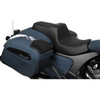 Drag Specialties Seats - Predator III Seat - Solar Leather - Double Diamond - Black Stitch - Challenger '20-'25