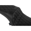 Drag Specialties Seats - Freedom Seat - Vinyl - Double Diamond Black Stitch - Challenger '20-'25/Chieftain '25