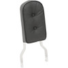 Drag Specialties Seats - Sissy Bar Pad - Tall - Pillow - Black Piping
