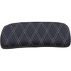 Drag Specialties Seats - Chopped Tour-Pak Pad - Solar Leather - Silver Double Diamond