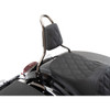 Drag Specialties Seats - Tapered Backrest Pad - Double Diamond - Black Stitch