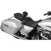 Drag Specialties Seats - EZ Glide II Backrest - Small - Vinyl - Double Diamond Black Stitch