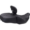 Mustang #89460 - Deluxe Driver Backrest - Diamond - Black Stitching - FLT/FLH '23-'25