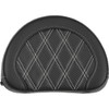 Saddlemen #051320706 - Contoured Sissy Bar Pad - Lattice Stitch - White Stitch