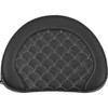 Saddlemen #051320905 - Contoured Sissy Bar Pad - Dragon Scale - Silver Stitch