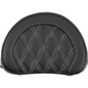 Saddlemen #051318406 - Contoured Sissy Bar Pad - Lattice Stitch - White Stitch