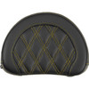 Saddlemen #051318407 - Contoured Sissy Bar Pad - Lattice Stitch - Gold Stitch