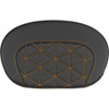 Saddlemen #061021103 - Mini Contour Sissy Bar Pad - Tri-Gripper - Orange Stitch