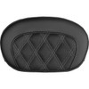Saddlemen #061018405 - Mini Contour Sissy Bar Pad - Lattice Stitch - Silver Stitch