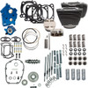 S&S Cycle #310-1104D - Power Pack - Oil Cooled - 550G - Wrinkle Black w/Highlight - Chrome Pushrod Tubes - M8