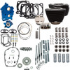 S&S Cycle #310-1106D - Power Pack - Oil Cooled - 550G - Wrinkle Black w/o Highlight - Chrome Pushrod Tubes - M8
