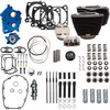 S&S Cycle #310-1226D - Power Pack - Oil Cooled - 550C - Wrinkle Black w/o Highlight - Black Pushrod Tubes - 107" M8