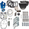 S&S Cycle #310-1229D - Power Pack - Water Cooled - 550C - Wrinkle Black w/Highlight - Chrome Pushrod Tubes - 114"/117" M8