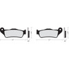 Drag Specialties - Organic Brake Pads - Street 500/750 XG