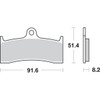 SBS #676H.CT - Carbon Tech Brake Pads - Buell