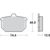 SBS #549H.HF - Ceramic Brake Pads