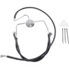 Drag Specialties - Brake Line - Front - Black - +6"