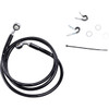 Drag Specialties - Brake Line - Front - Black - +4" - XL