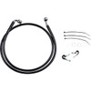 Drag Specialties - Brake Line - Front - Black - +4" - FXD '00-'05