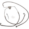 Drag Specialties - Brake Line - Front - +8" - Touring - Stainless Steel