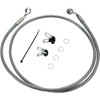 Drag Specialties - Brake Line - Front - +4" - Stainless Steel - XL