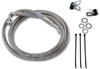 Brake Line - Front - +4" - Stainless Steel
