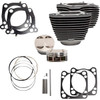 S&S Cycle #910-0762A - Cylinder Kit - 131" Stroker Cylinder - Wrinkle Black w/Highlights - M8