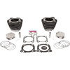 S&S Cycle #910-0848A - 136" Cylinder Kit - 4.625" Stroke - Wrinkle Black w/Highlighted Fins - M8