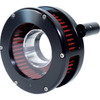 Feuling Parts #5454-S - Slim BA Air Cleaner Kit - Black/Clear - Red Filter - '08-'17 Twin Cam