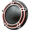 Kodlin USA #K25409-RL - Derby Cover - NXL Redline - Black/Red - M8 Touring