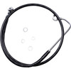 Drag Specialties - Brake Line - Front - Black - +10" - FXS '12-'13