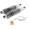 Drag Specialties Shocks - Premium Ride-Height Adjustable Shocks - 13" - Heavy Duty - Chrome