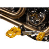 Thrashin Supply CO. #TSC-2022-5-D - Aggressor Foot Pegs - Rear - Gold - HD '72-'25