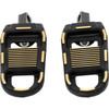 Drag Specialties - Adjustable Foot Pegs Designed by Gilles - Black/Gold