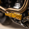 Thrashin Supply CO. #TSC-2031-5-D - Mini Aggressor Floorboards - Gold - Rear