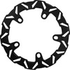 SBS Designed BY Kodlin #7144E-B - Design "E" Cast Wheel Fixed Brake Rotor - Black - Front