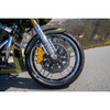 SBS Designed BY Kodlin #7146E-B - Design "E" 10-Spoke Floating Brake Rotor - Black - Front