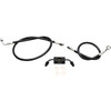LA Choppers #LA-8321B16B - Brake Line - 15" - 17" Ape Hanger Handlebars - Black